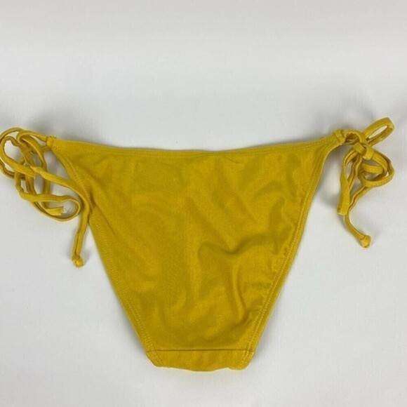 Fashion Nova Bikini Swimsuit Womens Small Gold Yellow - Picture 3 of 9